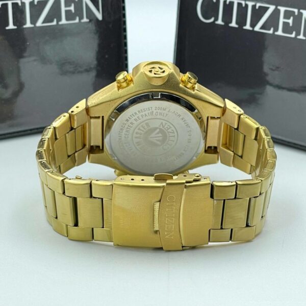 Relógio Citizen Aqualand dourado branco serie ouro 2023 p/ aço - Image 3